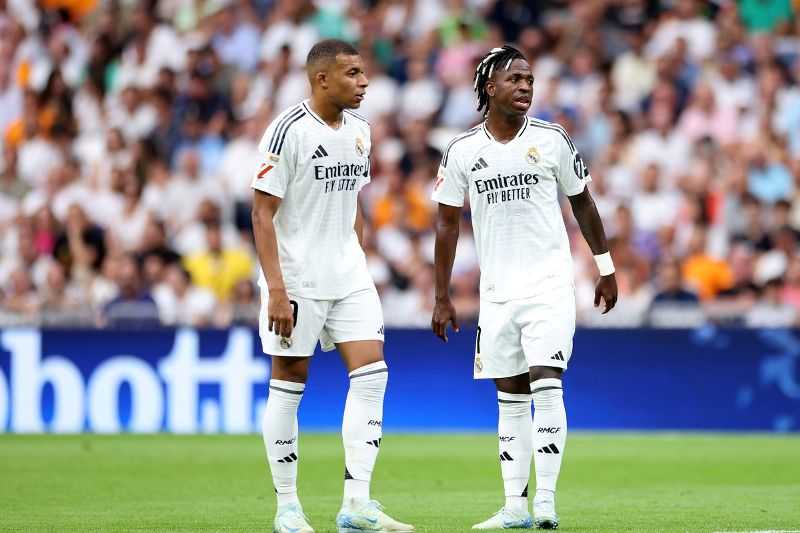 Vinicius, Rodrygo, dan Mbappe Bawa Madrid Pesta Gol ke Gawang Espanyol