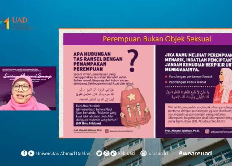 Viral Poster Larangan Wanita Pakai Ransel Karena Perlihatkan Lekukakan Tubuh, PP Muhammadiyah: Perempuan Bukan Objek Sosial