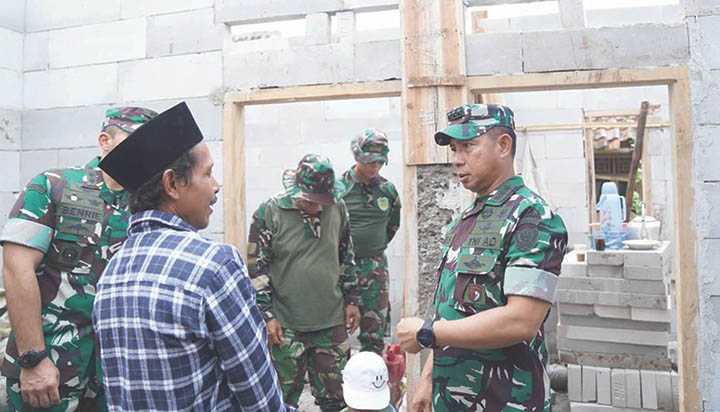 Wakasad Tinjau  Pelaksanaan TMMD di Kabupaten Bogor