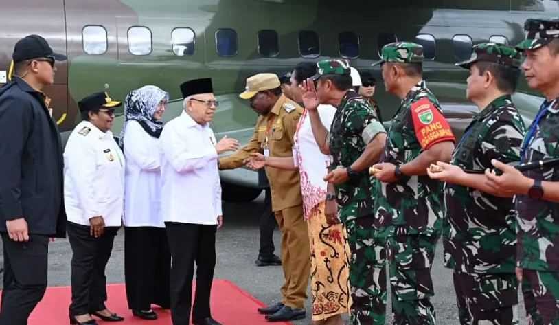 Wapres Ma'ruf Amin Bertolak ke Fakfak Papua Barat dengan Pesawat CN 295