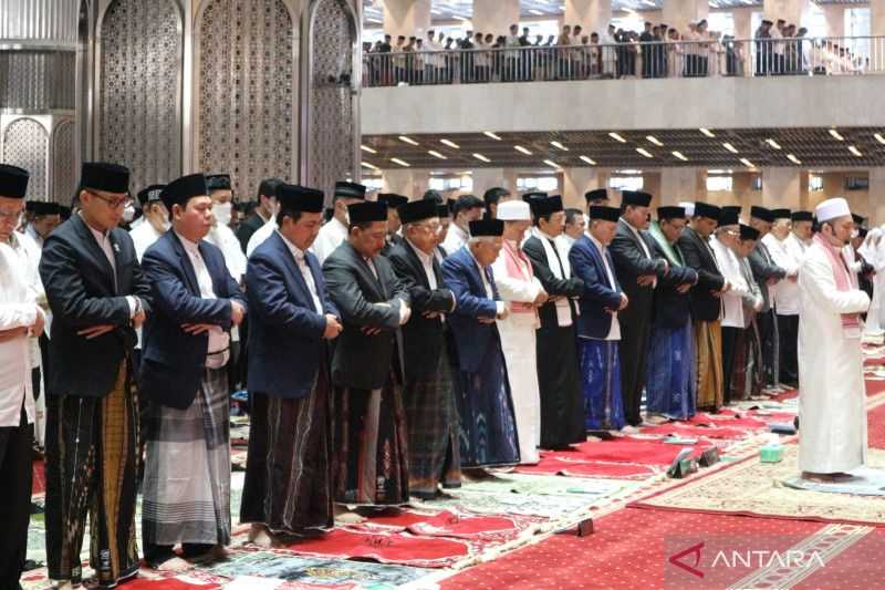 Wapres Ma'ruf Amin Shalat Idul Fitri di Masjid Istiqlal