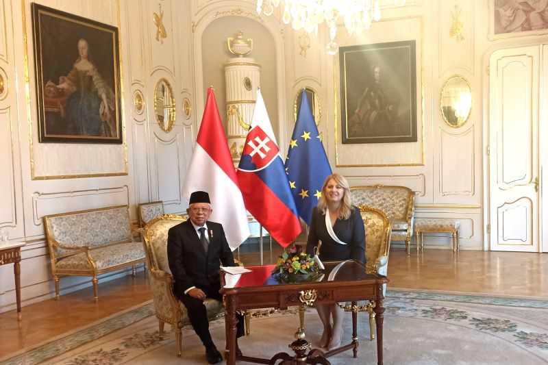 Wapres Ma'ruf Bertemu Presiden Slovakia, Sampaikan Masalah Diskriminasi Sawit RI