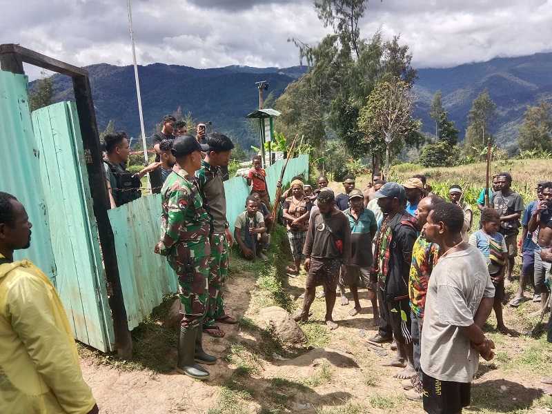 Warga Distrik Homeyo Binaan Satgas Habema Tolak dan Usir OPM