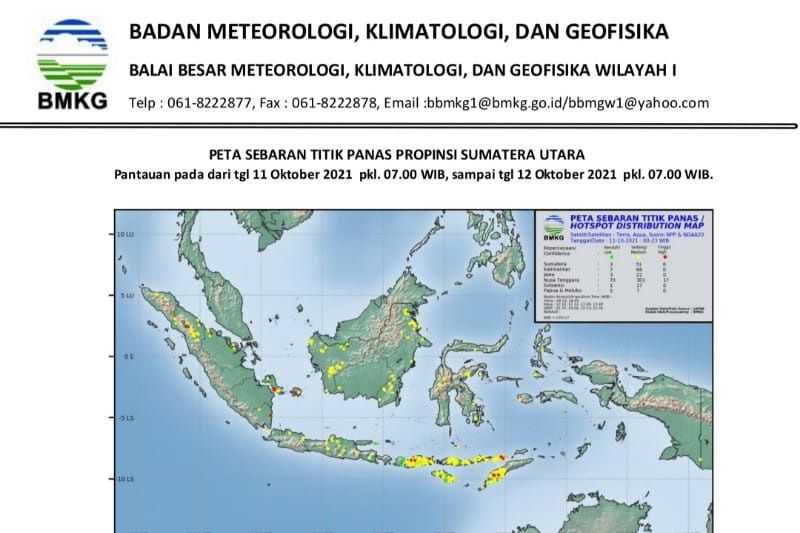 Waspada dan Jangan Menunggu Api Membesar, BMKG: Terpantau 15 Titik Panas di Sumut