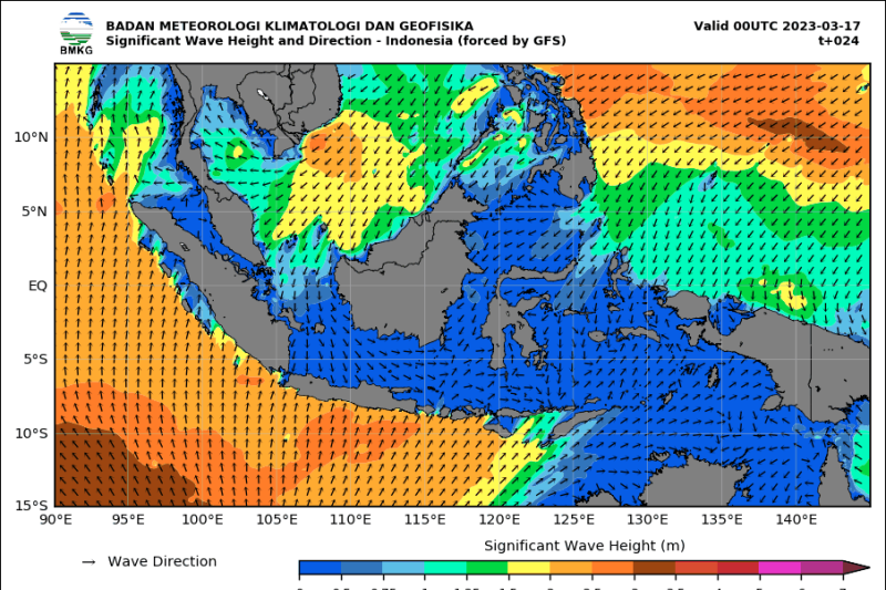 Waspada Gelombang Laut Setinggi hingga 4 Meter Hari Ini dan Besok