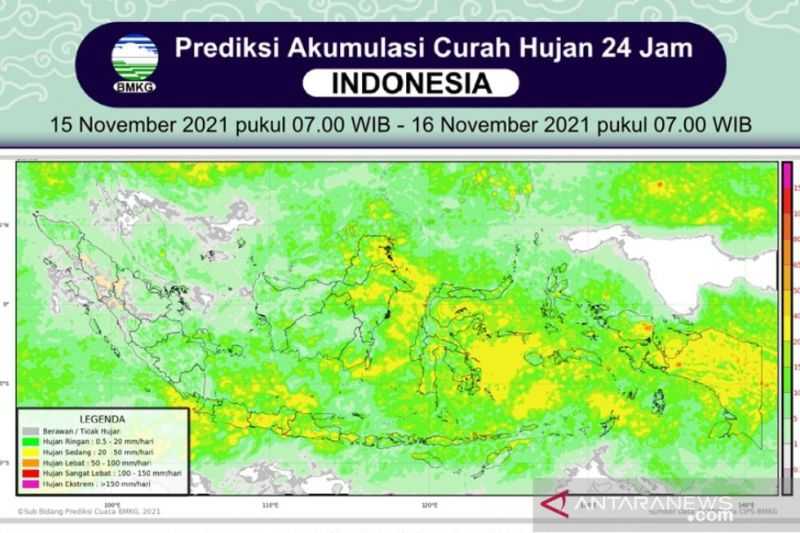 Waspadai Longsor dan Banjir, Hujan Dominasi Sejumlah Wilayah Indonesia
