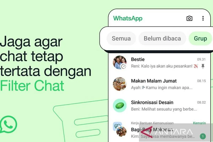 Whatsapp Hadirkan Filter Chat Permudah Cari Pesan Lebih Cepat
