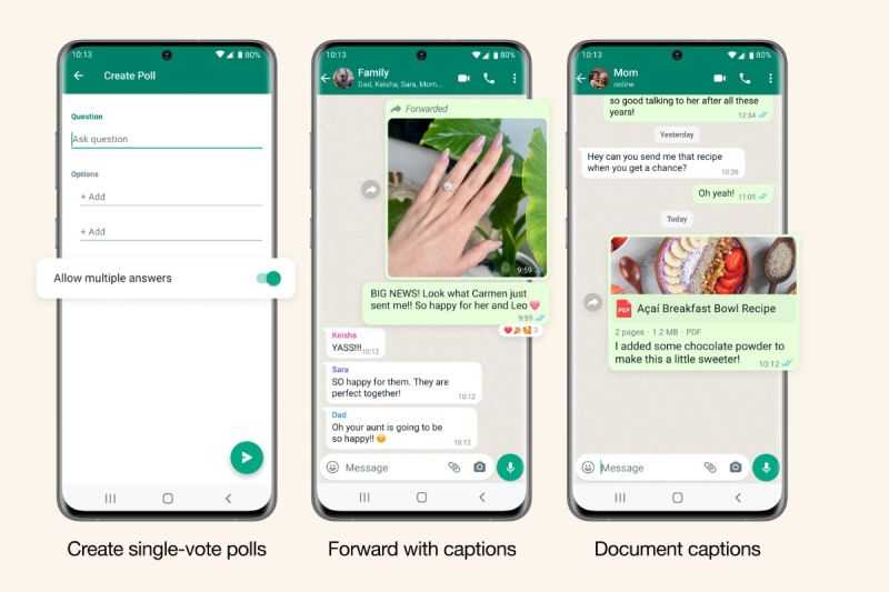 WhatsApp Hadirkan Fitur Jajak Pendapat dengan 'Single-Vote'