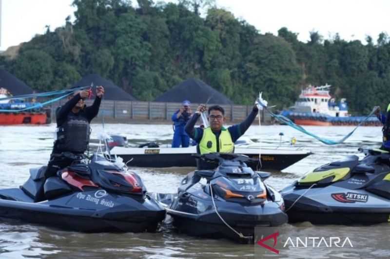 Wisata Air Menantang, Penjabat Gubernur Kaltim Promosikan Wahana Jetski di Sungai Mahakam