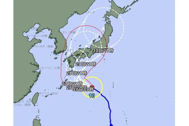 WNI di Jepang Diminta untuk Mewaspadai Topan Shanshan