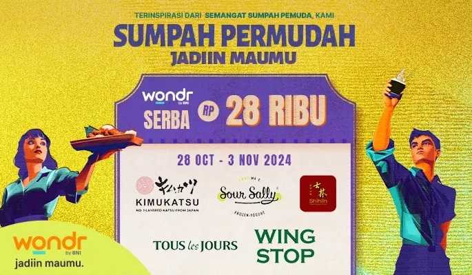 Wondr by BNI Adakan Promo dengan Harga Serba 28.000 Rupiah