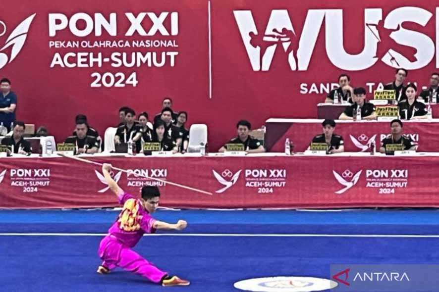 Wushu - Edgar Xavier Marvelo Sabet Emas Kedua Lewat Nomor Kombinasi