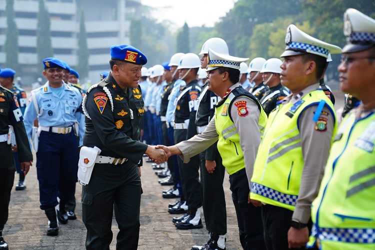 Yakinkan Kelancaran HUT TNI, Danpuspom TNI Gelar Apel Kesiapan