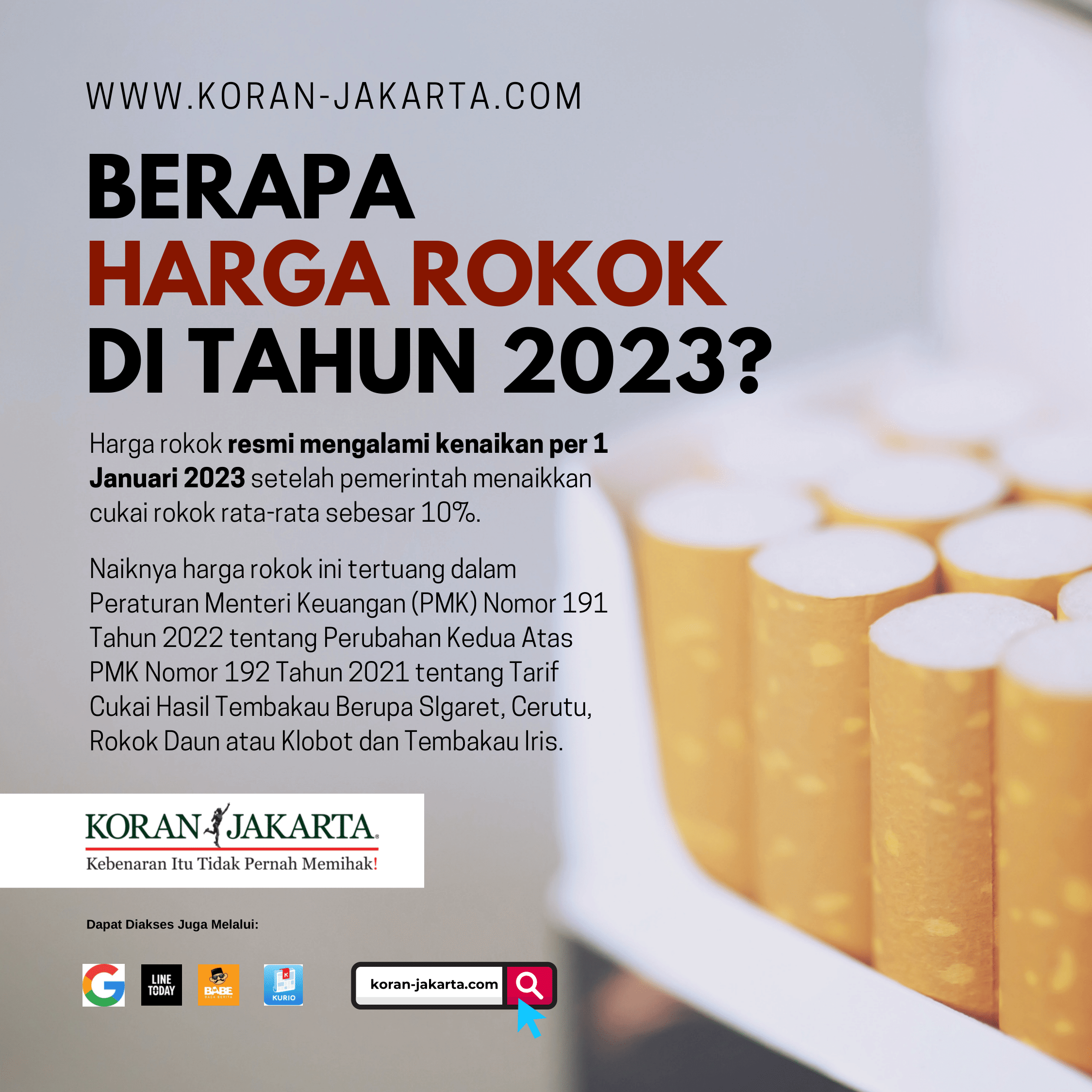Berapa Harga Rokok di Tahun 2023?