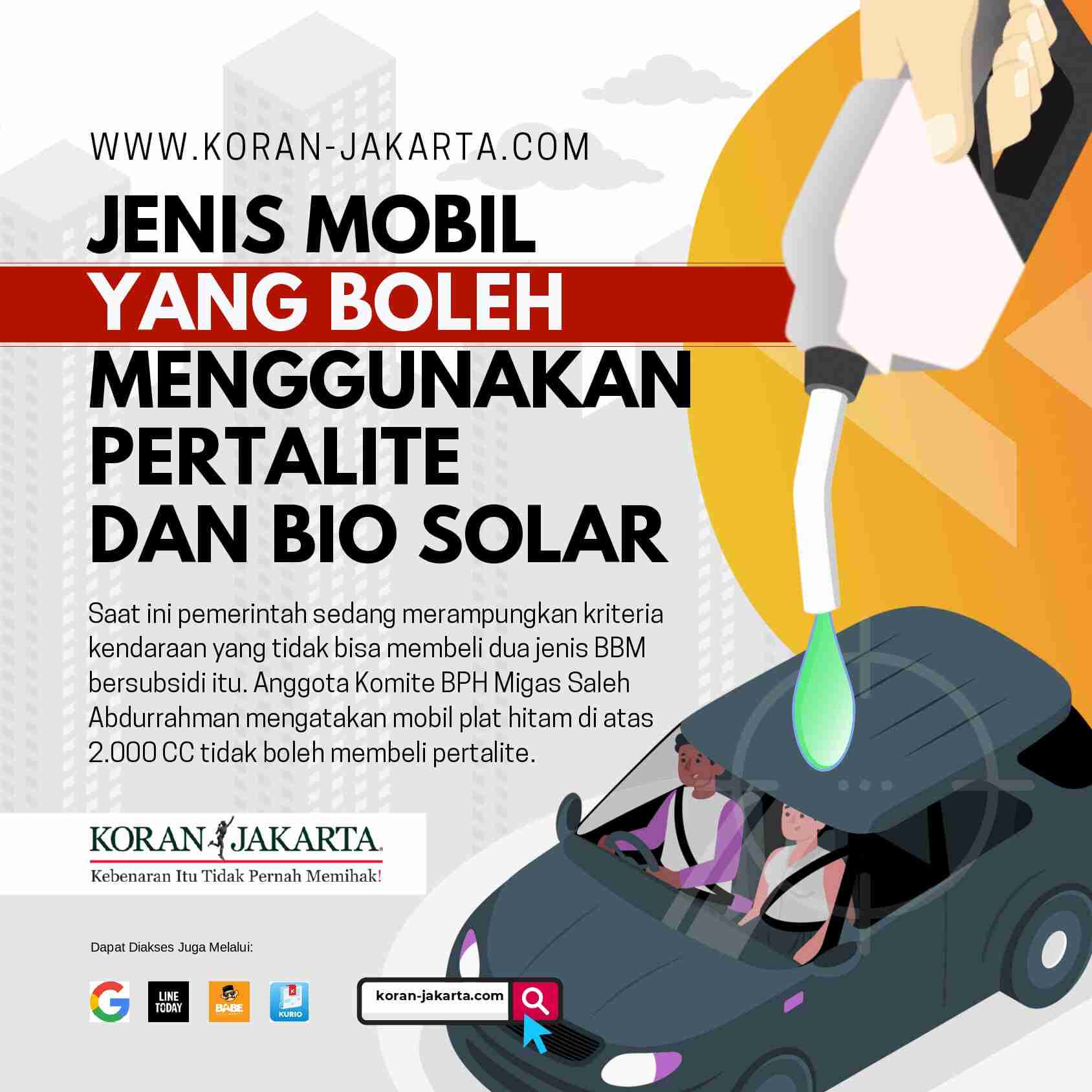 Jenis Mobil yang Boleh Menggunakan Pertalite dan Bio Solar 1