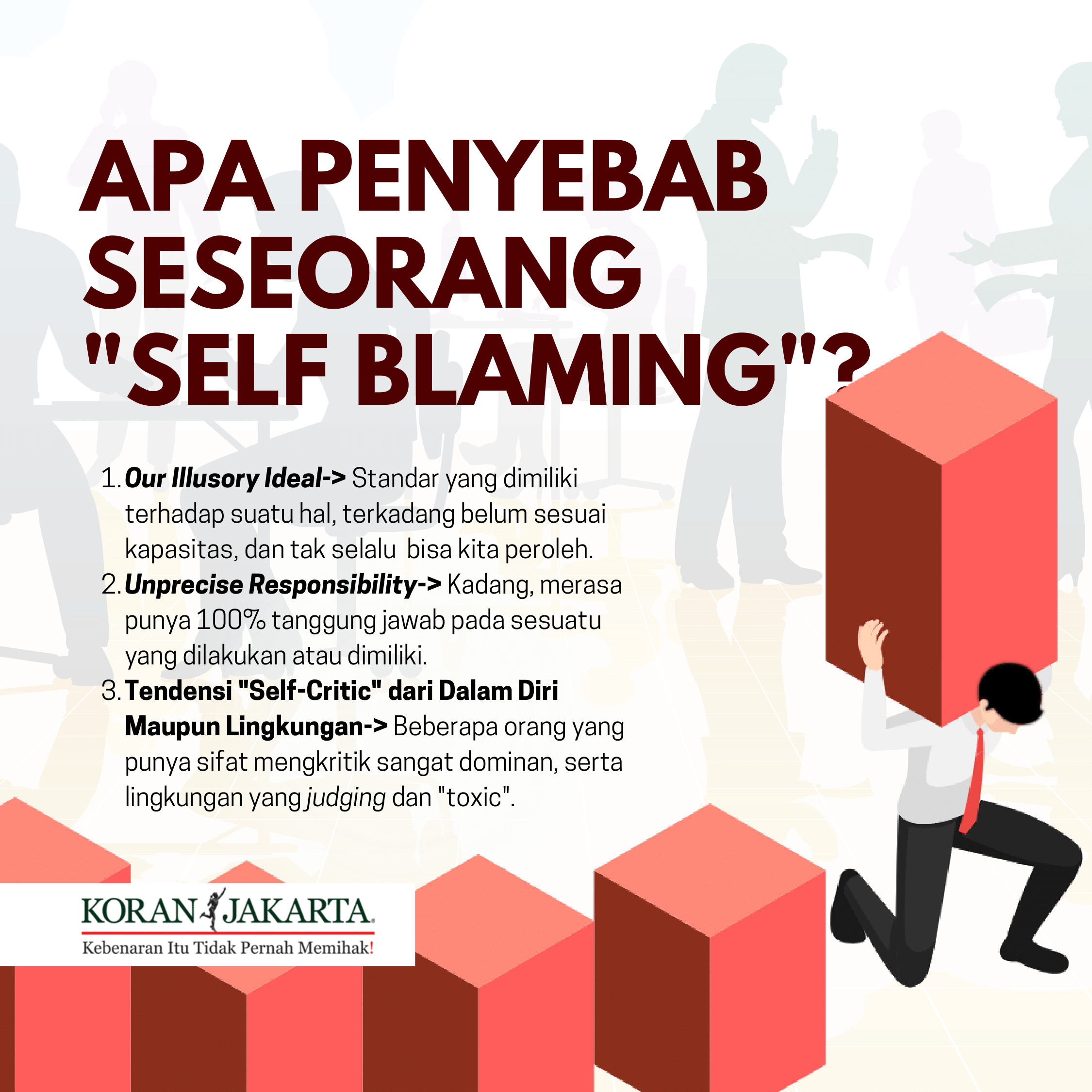 Understanding Self Blaming Menyalahkan Diri Sendiri Infografis Koran Jakarta 4882